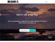 Tablet Screenshot of billigare-el.se